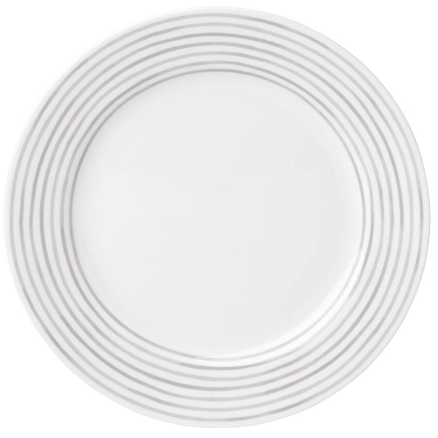 Grey Accent Porcelain Dinner Plate - East Style