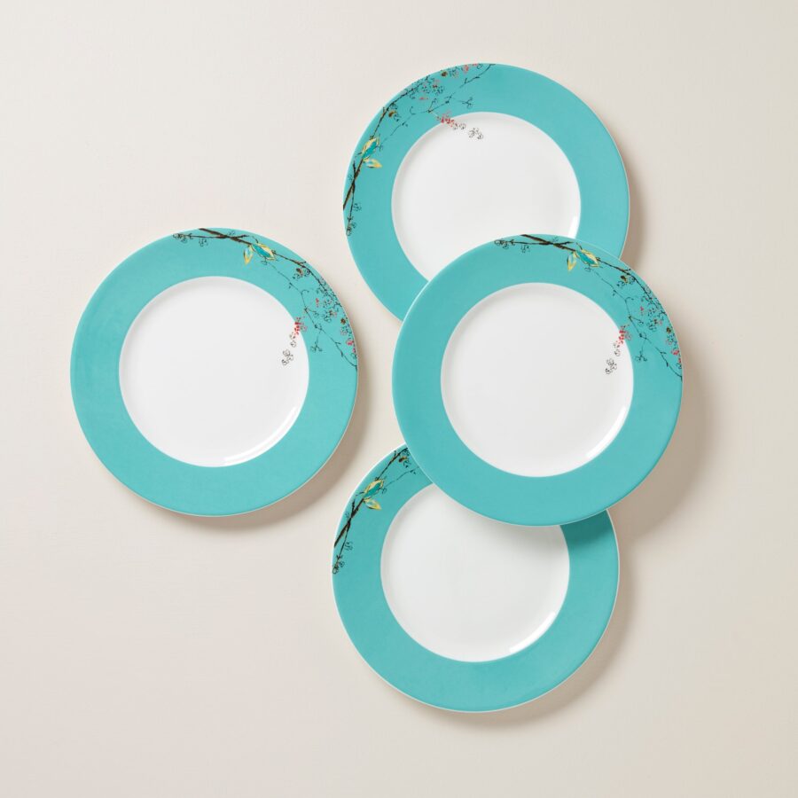 Watercolor Bird Dinner Plates - Set of 4