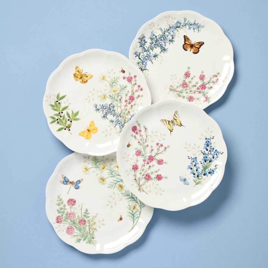 Herb Garden Dinner Plates - Set of 4