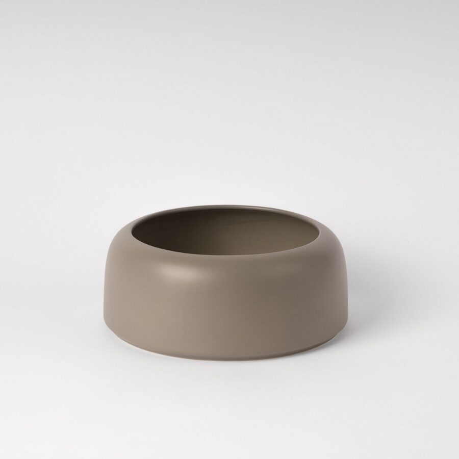 Smoke Green Rounded Rim Decorative Bowl